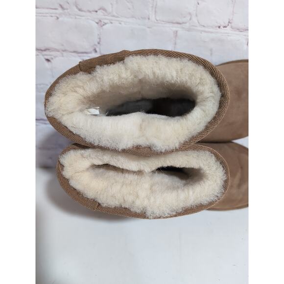 Fireside By Dearfoams Women's Rosebery Shearling Bootie Chestnut Brown Size 8/39 - Picture 10 of 12